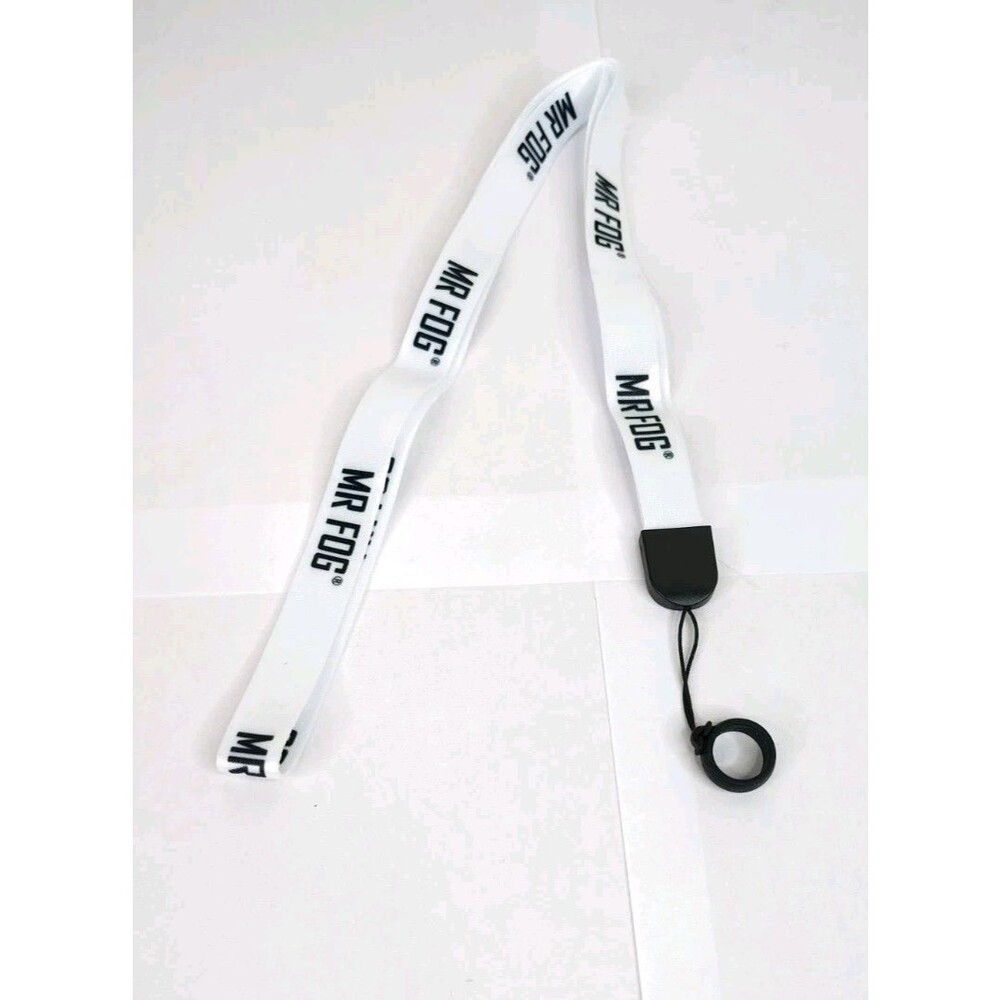 Mr. Fog MAX AIR Faded Blended White Lanyard Flexible Silicone Ring Holder Sealed